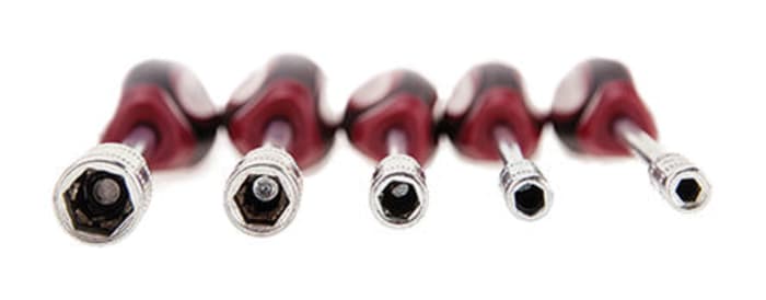 RS PRO Nut Spinner Screwdriver Set, 5-Piece