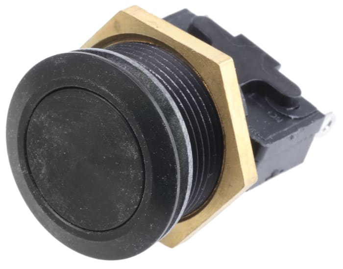 ITW Switches 76-95 Series Push Button Switch, Momentary, Panel Mount, 19.2mm Cutout, SPDT, 250V ac, IP67