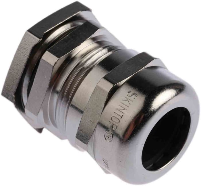 Lapp SKINTOP Series Metallic Nickel Plated Brass Cable Gland, PG16 Thread, 8mm min., 14mm max., IP68