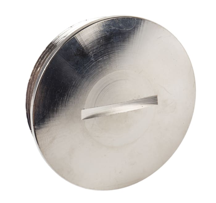 Lapp Blanking Plug, M40, Nickel Plated Brass, 44mm Diameter, Threaded