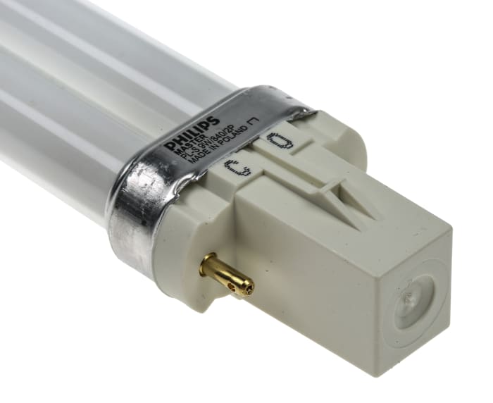 9PLS8402PINB Philips Lighting Philips Lighting G23 Twin Tube Shape CFL Bulb 9 W 4000K Cool White Colour Tone 407 5597 RS Components