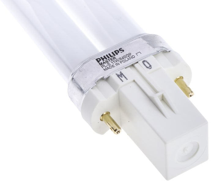 11PLS8402PINB Philips Lighting Philips Lighting G23 Twin Tube Shape CFL Bulb 11 W 4000K Cool White Colour Tone 407 5604 RS Components