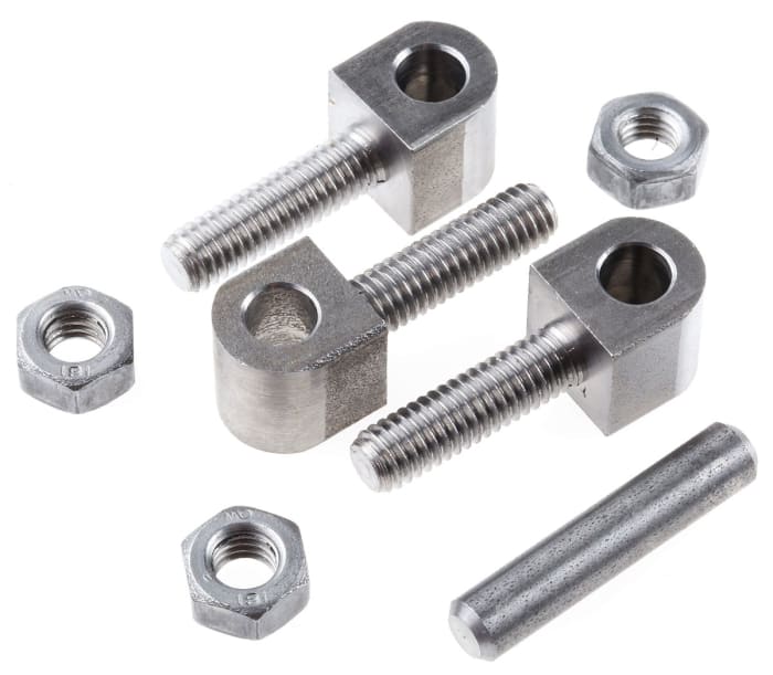 Pinet Steel Block Hinge, Bolt-on Fixing, 36mm x 12mm