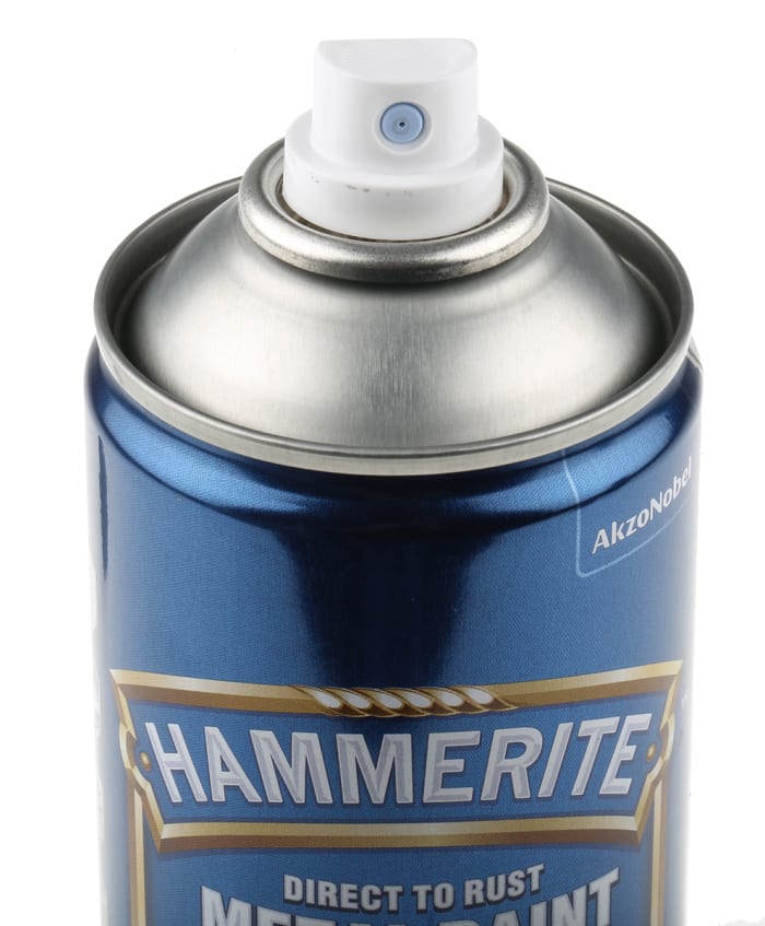 Hammerite Smooth Paint Metal Finish Aerosol (Black) 400ml