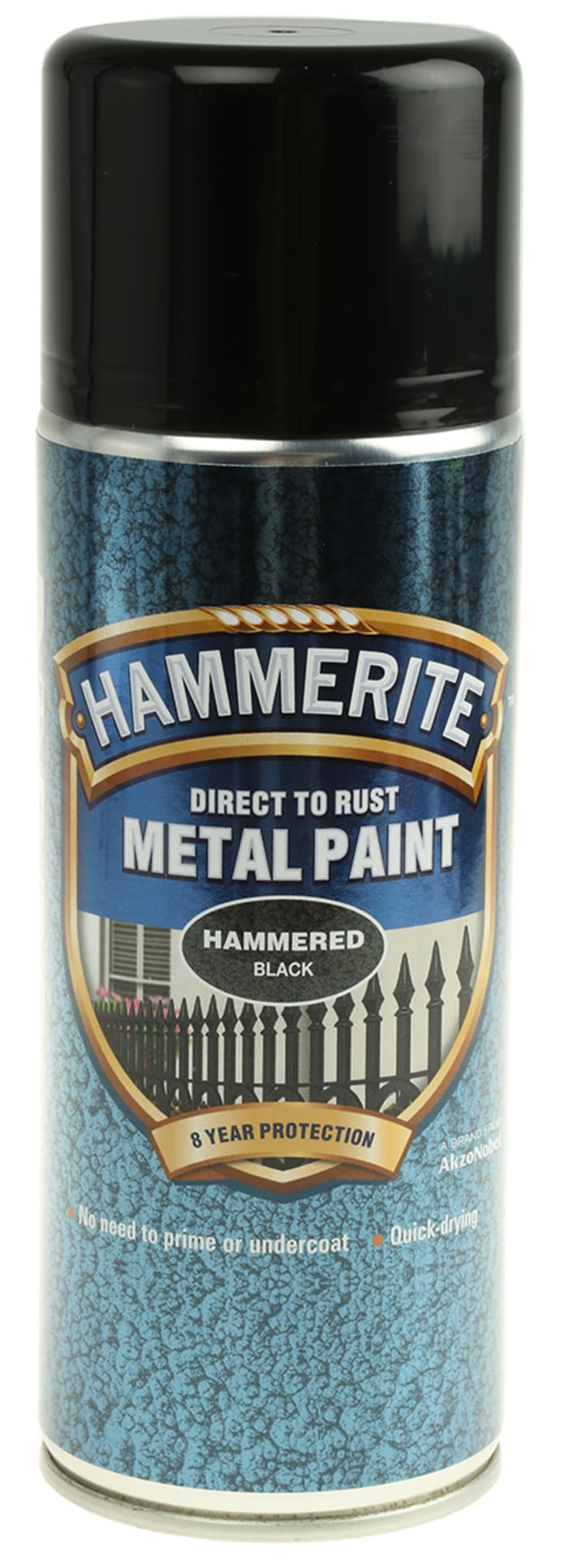 5084781 Hammerite Hammerite 400ml Black Hammered Spray Paint
