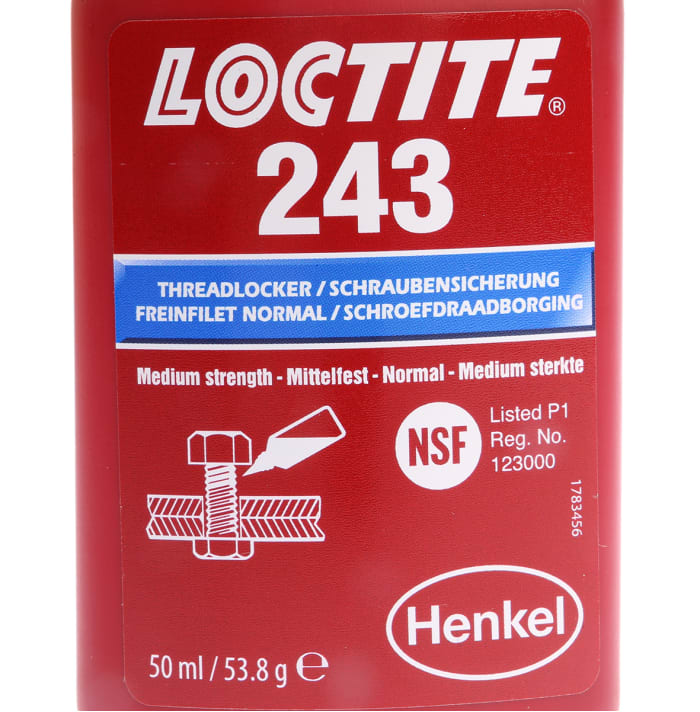 Loctite 243 Blue Medium Strength Threadlocker - 36 ML