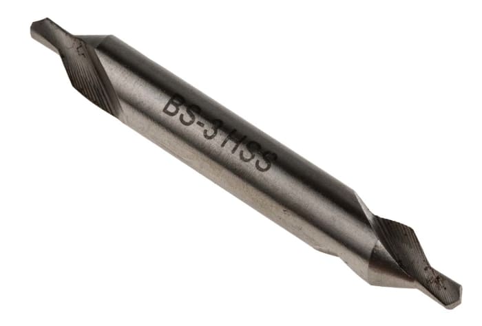 RS PRO HSS double ended centre drill, 2.4mm Diameter, 50mm Overall