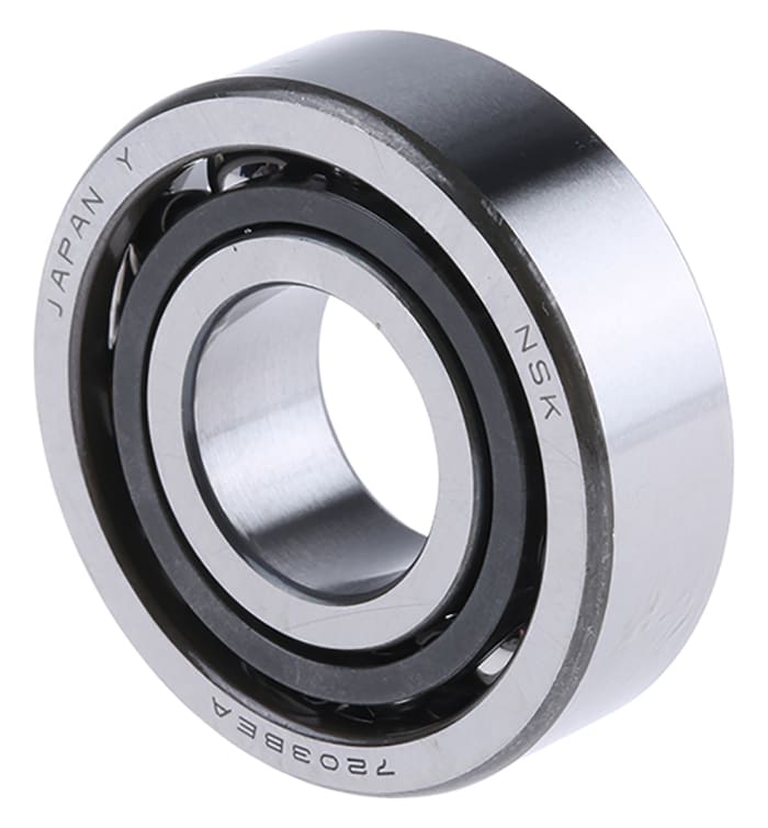 NSK 7203BEAT85 Single Row Angular Contact Ball Bearing- Open Type 17mm I.D, 40mm O.D