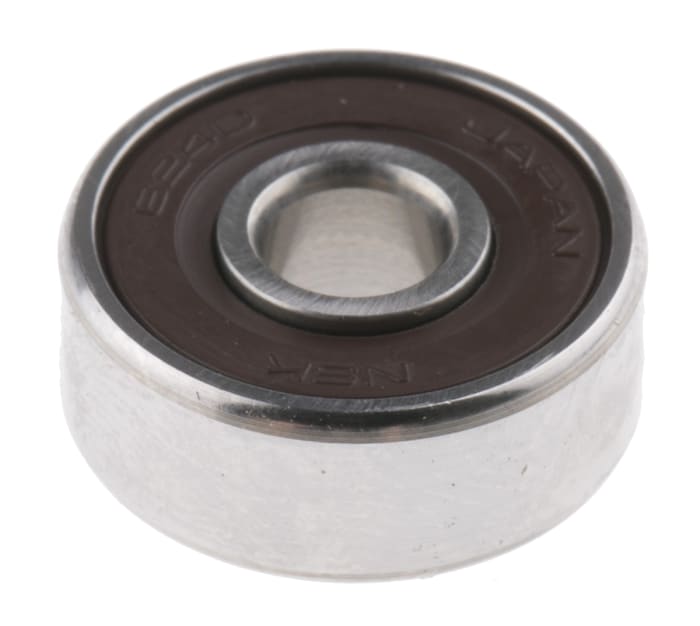 NSK 624-2RS Single Row Deep Groove Ball Bearing- Both Sides Sealed 4mm I.D, 13mm O.D
