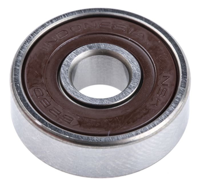Roulement à billes à gorge profonde à une rangée NSK, ø int. 6mm, ø ext. 19mm, larg. 6mm