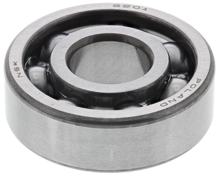 NSK 6201 Single Row Deep Groove Ball Bearing- Open Type 12mm I.D, 32mm O.D
