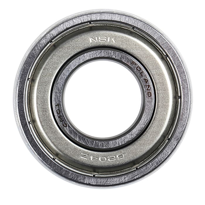 6204ZZ NSK | NSK 6204ZZ 20mm I.D Plain Deep Groove Ball Bearing, 47mm O ...