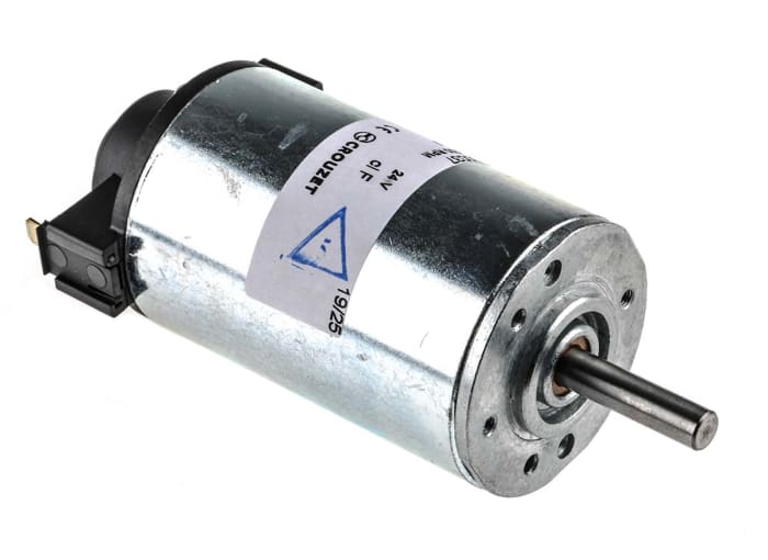 Moteur à courant continu Crouzet, 24 V c.c., 15.6 W, 2000 tr/min, dia. de l'arbre 6mm