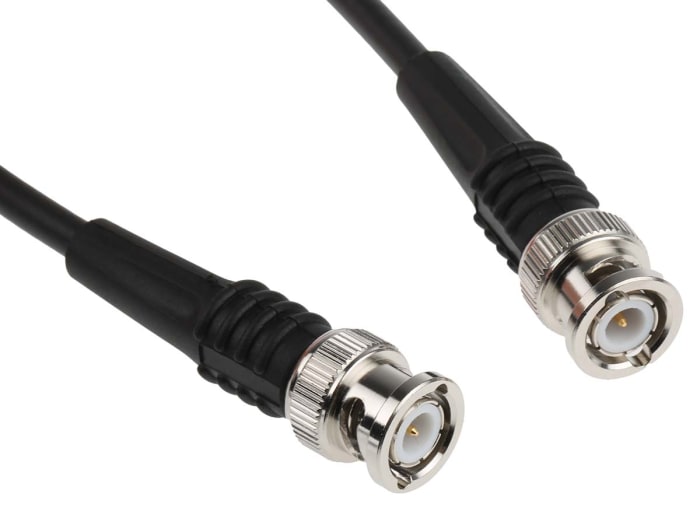 TE Connectivity Male BNC to Male BNC, 500mm, RG58 Coaxial, Terminated50 Ω