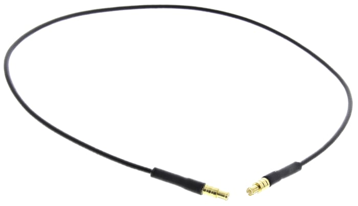 TE Connectivity Male MCX to Male MCX Coaxial Cable, 500mm, RG174 Coaxial, Terminated, 1337785-2