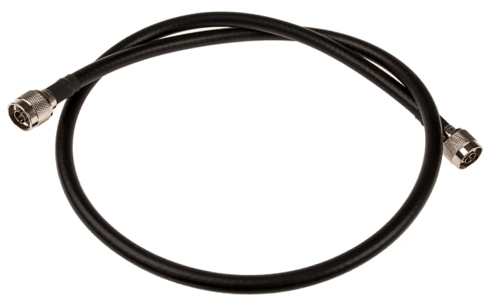 TE Connectivity Male N Type to Male N Type, 1m, RG213 Coaxial, Terminated50 Ω