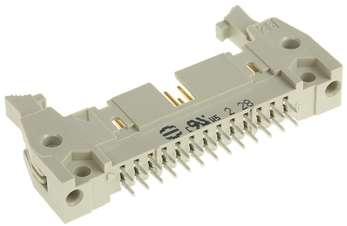HARTING SEK 18 Series Straight Through Hole PCB Header, 26 Contact(s), 2.54mm Pitch, 2 Row(s), Shrouded