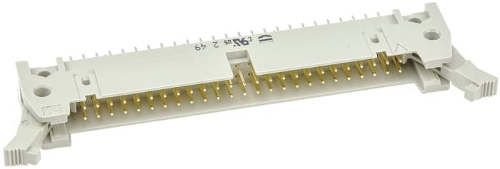HARTING SEK 18 Series Straight Through Hole PCB Header, 50 Contact(s), 2.54mm Pitch, 2 Row(s), Shrouded