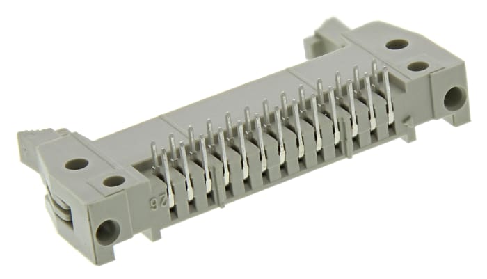 HARTING SEK 18 Series Right Angle Through Hole PCB Header, 26 Contact(s), 2.54mm Pitch, 2 Row(s), Shrouded