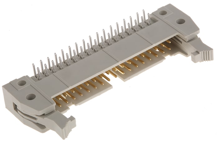 HARTING SEK 18 Series Right Angle Through Hole PCB Header, 34 Contact(s), 2.54mm Pitch, 2 Row(s), Shrouded