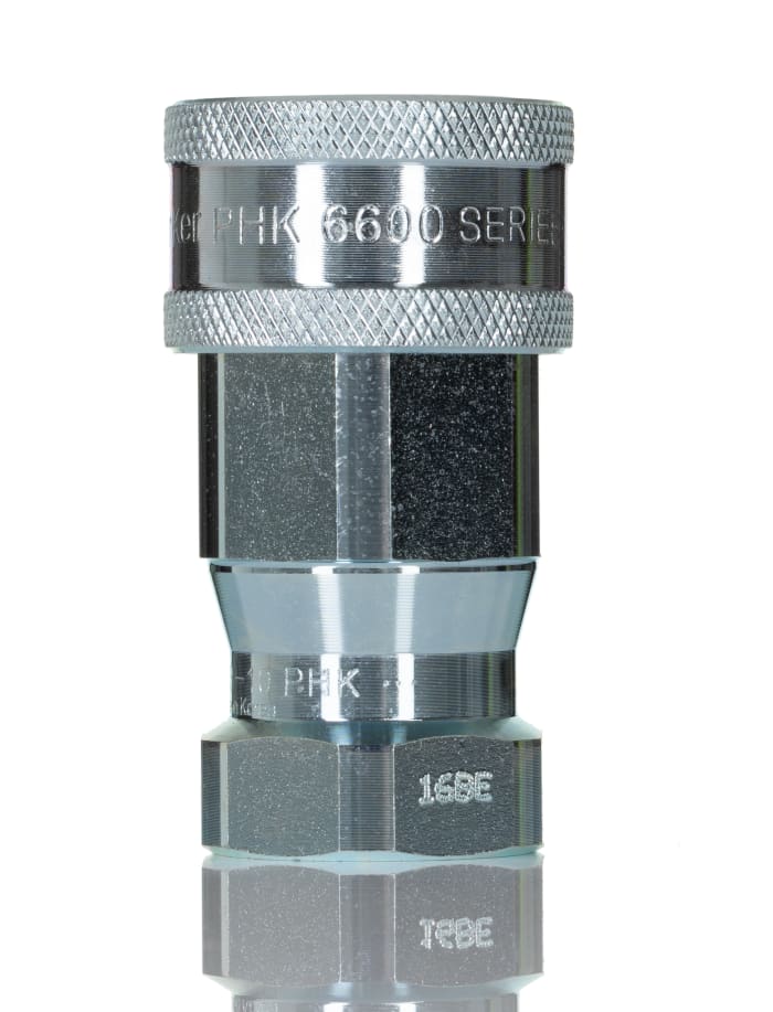 Parker Dişi Hidrolik Hızlı Bağlantı Kaplini, Çelik, ISO 7241-1-A İle Uyumlu