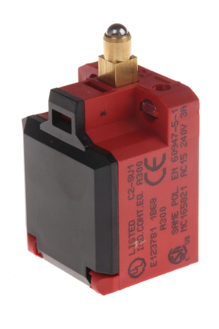 Bernstein AG C2 Series Plunger Interlock Switch, NO/NC, IP20, Glass Reinforced Plastic (GRP) Housing