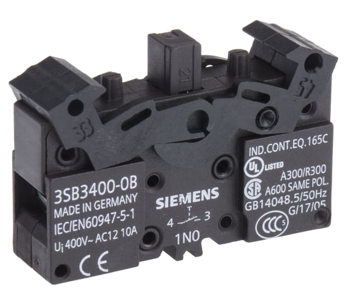 Siemens Siemens 3SB3 Series Contact Block, 1NO