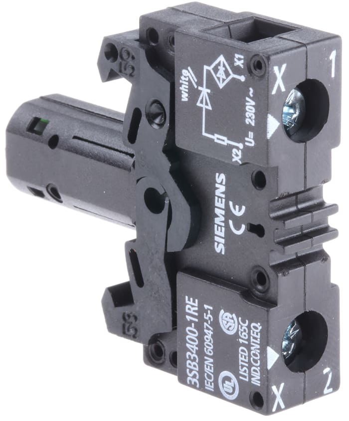 Siemens Siemens 3SB3 Light Block - White, 230 V