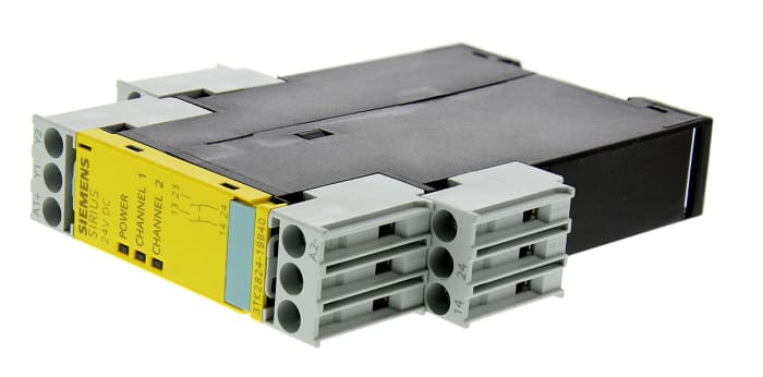Relais de sécurité Siemens 3TK28, 24V c.c., 1 canal, 2 contacts de sécurité