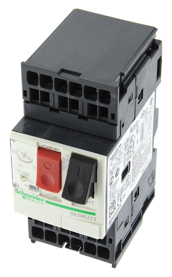Disjoncteur moteur Schneider Electric TeSys GV2ME 20 → 25 A, 690 V