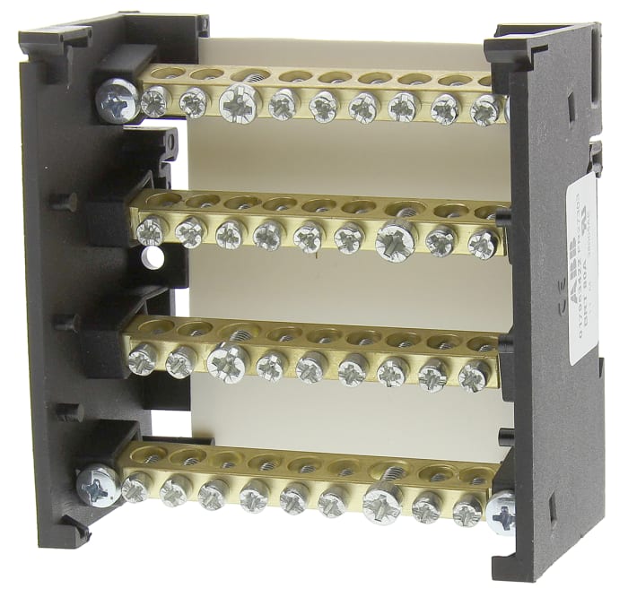 Entrelec Distribution Block, 8 Way, 16 inputmm², 80A, 600 V, Grey