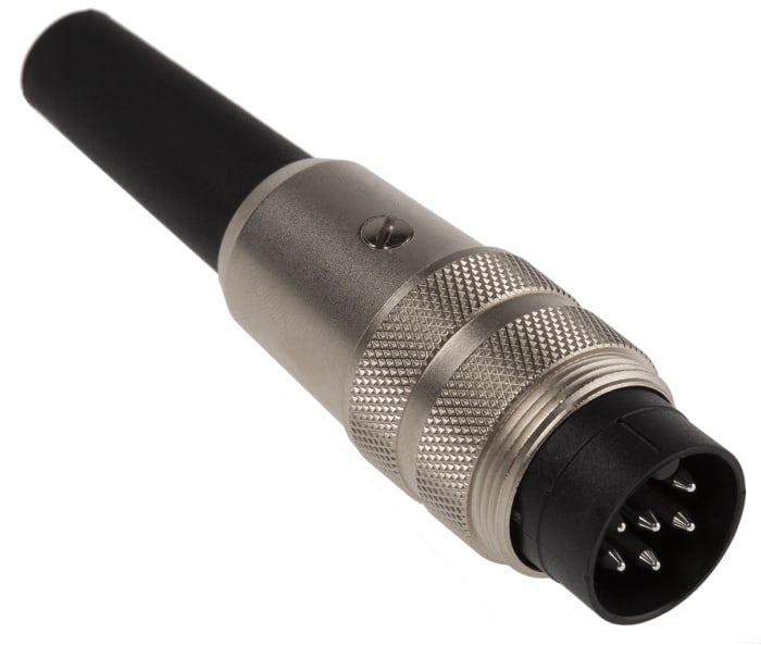 binder Circular Connector, 6 Contacts, Cable, M16 Connector, Plug, Male, IP40, 680 Series