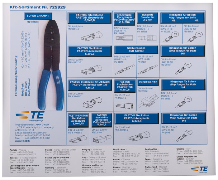 725929 TE Connectivity | TE Connectivity Plasti-Grip Terminal, PIDG ...