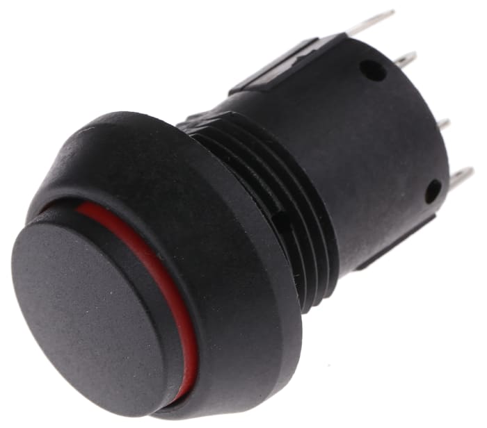 ITW Switches 76-97 Series Push Button Switch, Latching, Panel Mount, 22mm Cutout, SPDT, 250V ac, IP67