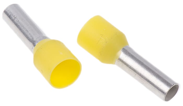 Embout à sertir Weidmuller, 6mm², Jaune, longueur 12mm