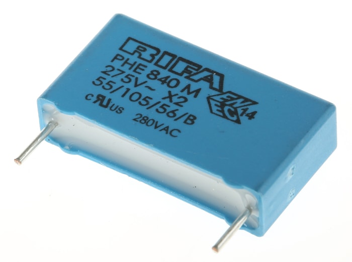 KEMET PHE840 Metallised Polypropylene Film Capacitor, 275V ac, ±20%, 220nF, Through Hole