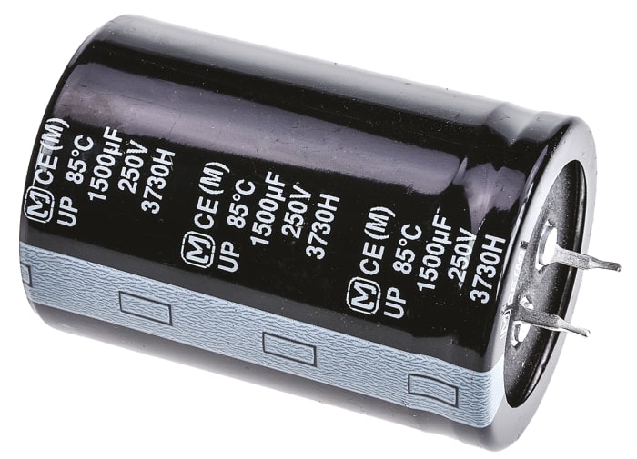 Panasonic 1500μF Electrolytic Aluminium Electrolytic Capacitor 250V dc, Through Hole - ECOS2EP152EA