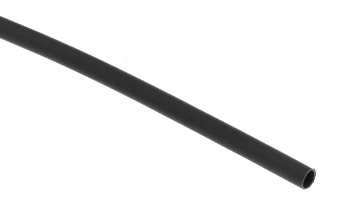 RS PRO Heat Shrink Tubing, Black 2.4mm Sleeve Dia. x 300mm Length 2:1 Ratio