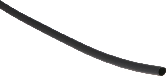 RS PRO Heat Shrink Tubing, Black 3.2mm Sleeve Dia. x 300mm Length 2:1 Ratio