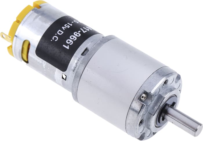 RS PRO Brushed Geared DC Geared Motor, 7.92 W, 12 V dc, 98 Ncm, 99 rpm, 6mm Shaft Diameter