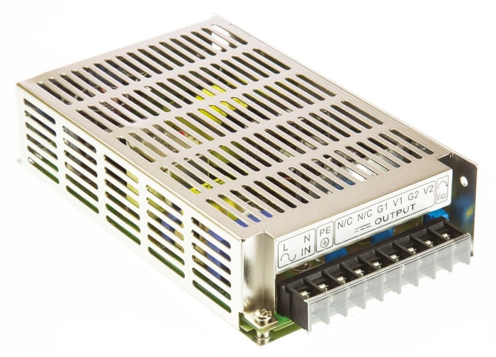 Alimentation à découpage intégrée, TRACOPOWER 60W, 2 sorties à 5 V dc, 12 V dc 4 A, 8 A