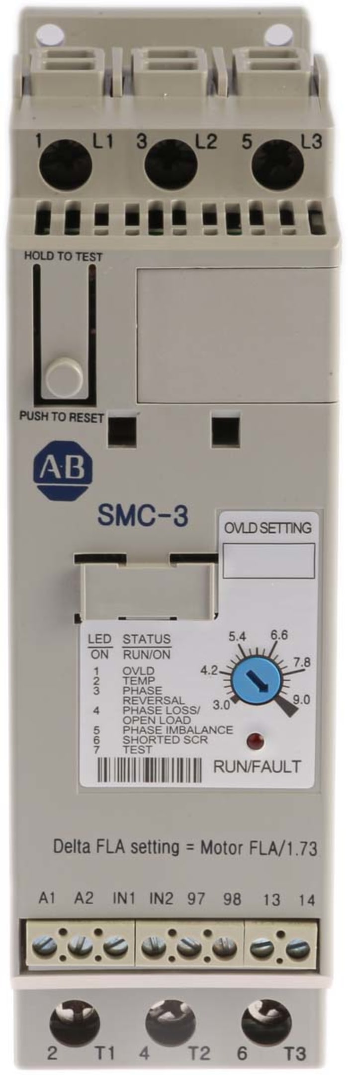 Allen Bradley Soft Starter, , 4 kW, 460 V ac, 3 Phase, IP2X