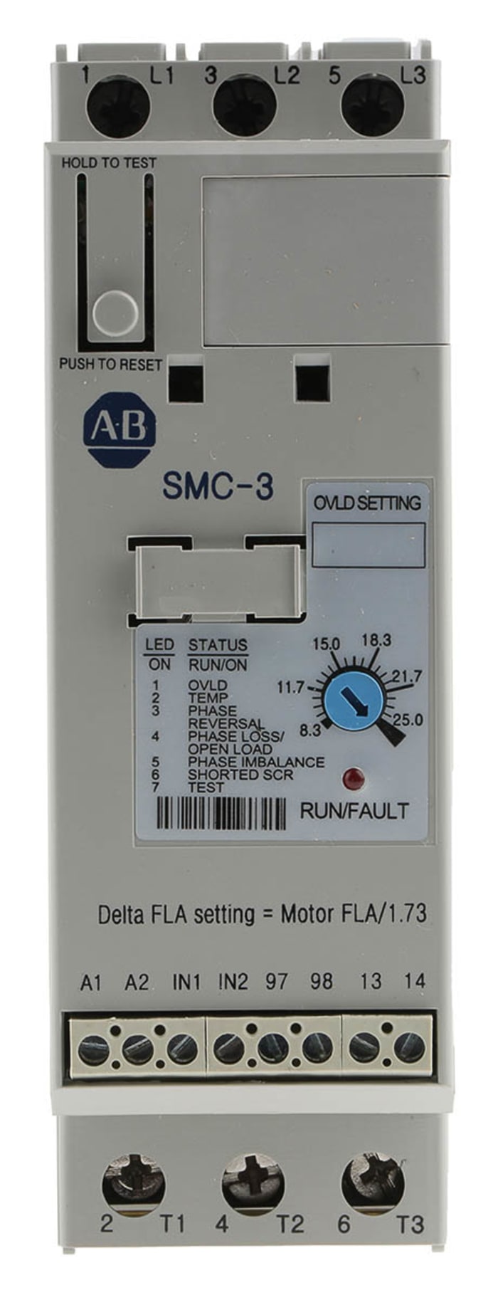 Allen Bradley Soft Starter, , 11 kW, 460 V ac, 3 Phase, IP2X