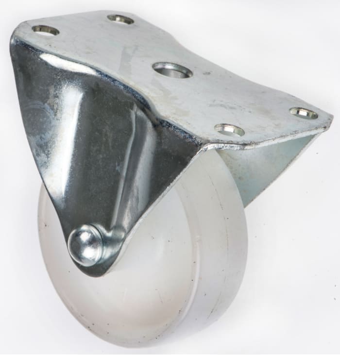 Flexello Fixed Castor Wheel, 130kg Capacity, 75mm Wheel