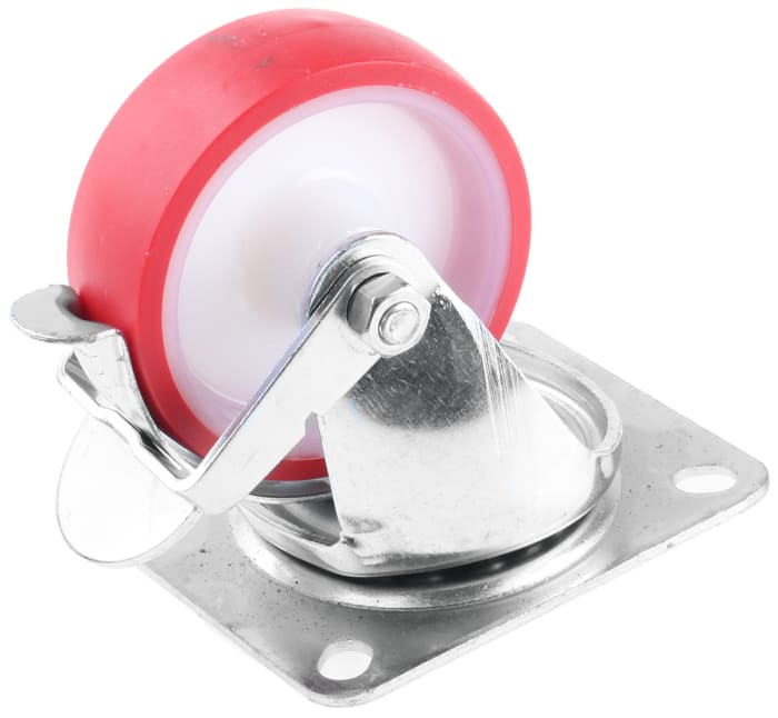 Roulette industrielle Pivotant avec frein Flexello, Ø 100mm, 200kg