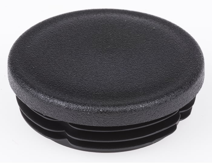 Rose+Krieger Black Round Tube Plug, 50 mm Strut Profile