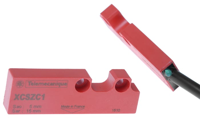 Telemecanique Sensors XCS-DMC Series Magnetic Non-Contact Safety Switch, 24V dc, Plastic Housing, 2NC, Cable