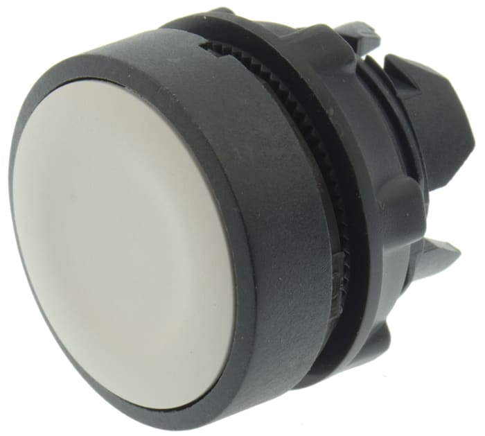 Schneider Electric Harmony XB5 Series White Spring Return Push Button Head, 22mm Cutout, IP66, IP67, IP69K