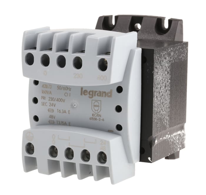 Legrand 160VA DIN Rail Transformer, 230 → 400V Primary, 24 → 48V Secondary