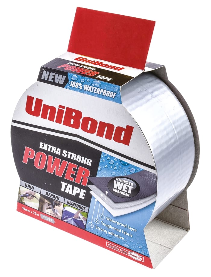 1518497 Loctite Loctite UniBond Power Tape Duct Tape, 25m x 50mm